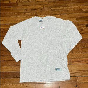 Vintage Discus Athletics Shirt Men's Sizer Medium NOS Gray Long Sleeve Tee